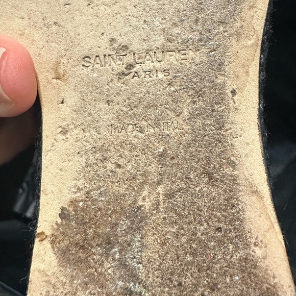 Saint Laurent Cassandra Wedge Espadrilles in Leather - Picture 13 of 15